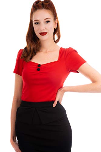 Retro Elegance: Ro Rox Doris Pinup Sweetheart Blouse