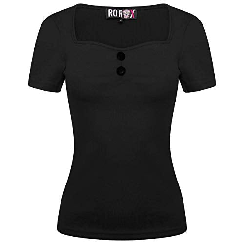 Retro Elegance: Ro Rox Doris Pinup Sweetheart Blouse