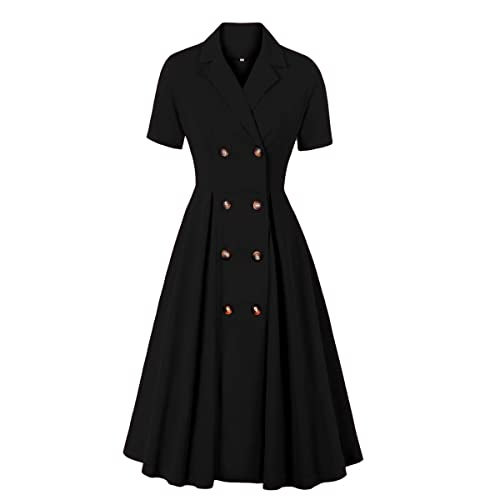 Vintage Glamour: Retro 1950s Rockabilly Midi Dress with Bow Detail