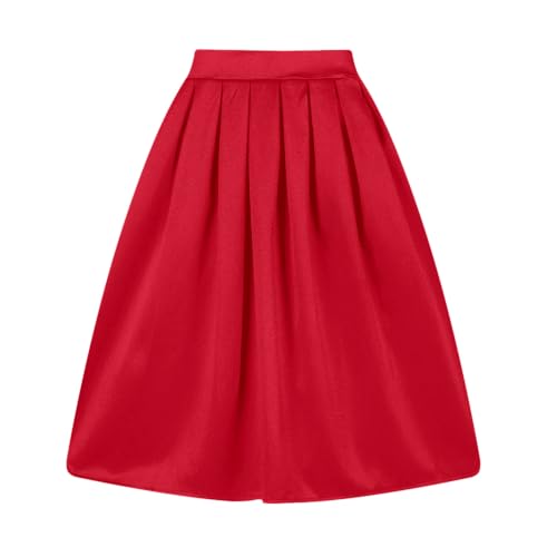 Timeless Elegance: Taydey A-Line Vintage Midi Skirt for Women