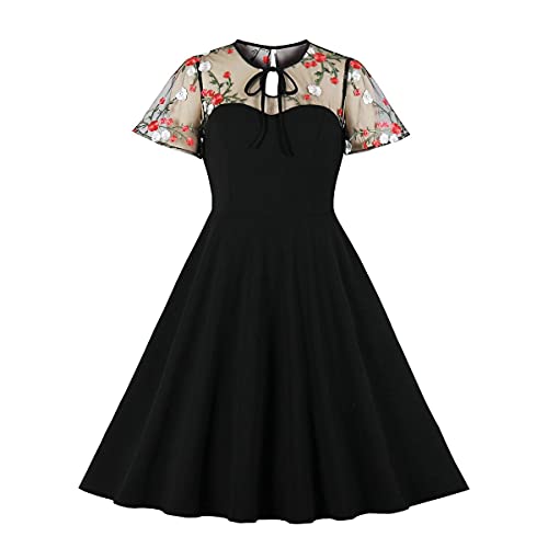 Vintage Polka Dot 1950s Retro Swing Dress - Get Ready to Rockabilly the Party!