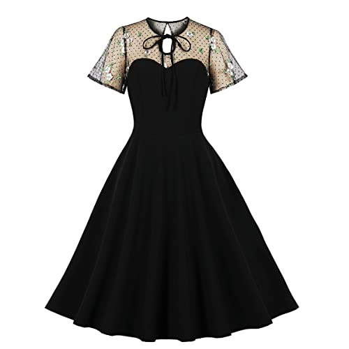 Vintage Polka Dot 1950s Retro Swing Dress - Get Ready to Rockabilly the Party!