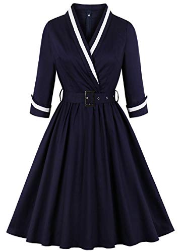 Vintage Vixen: Nihsatin 1950s Rockabilly Swing Dress with Polka Dots