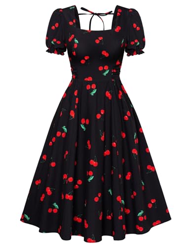 Enchanting Elegance: Belle Poque 1950s Vintage Cottagecore Cocktail Dress