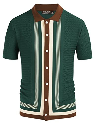 Retro Stripe Knit Polo Shirt: A Must-Have for Your 2022 Wardrobe!