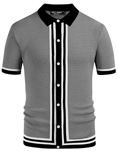 Retro Stripe Knit Polo Shirt: A Must-Have for Your 2022 Wardrobe!