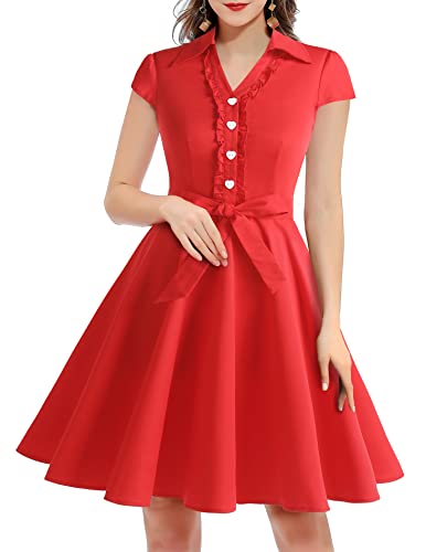 Vintage Elegance: Wedtrend Women's 1950s Retro Rockabilly Swing Dress