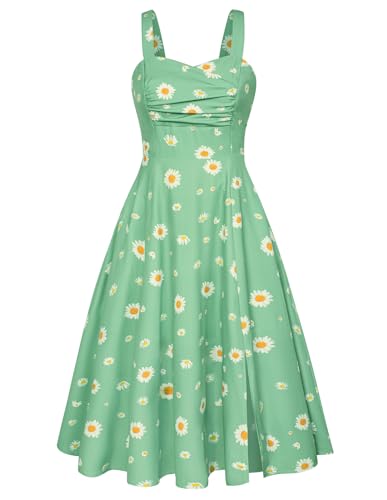 Vintage Glamour: Belle Poque Women's 1950s Cocktail Swing Dress with Pockets