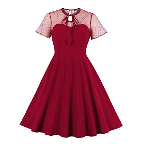 Vintage Polka Dot 1950s Retro Swing Dress - Get Ready to Rockabilly the Party!