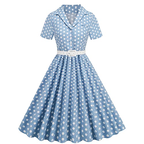 Vintage Glamour: Retro 1950s Rockabilly Midi Dress with Bow Detail