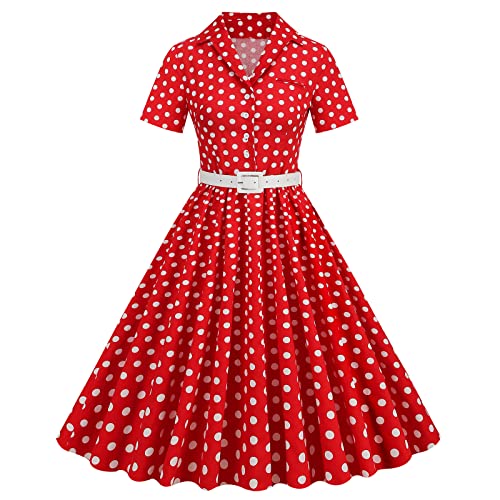 Vintage Glamour: Retro 1950s Rockabilly Midi Dress with Bow Detail