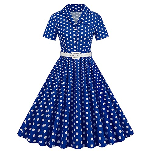 Vintage Glamour: Retro 1950s Rockabilly Midi Dress with Bow Detail