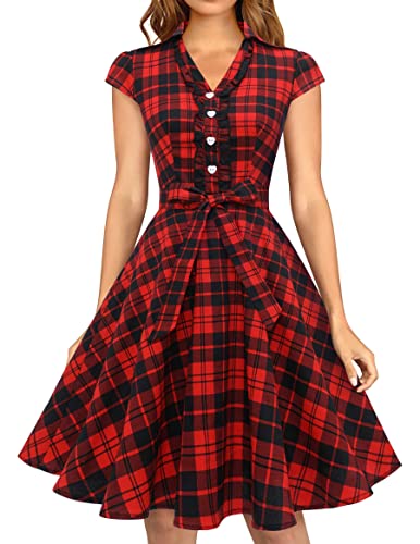 Vintage Elegance: Wedtrend Women's 1950s Retro Rockabilly Swing Dress