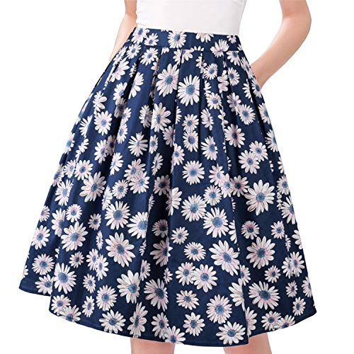 Timeless Elegance: Taydey A-Line Vintage Midi Skirt for Women